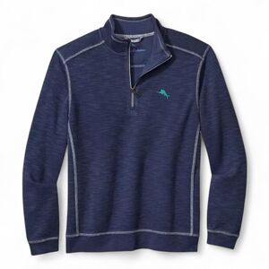 Tommy Bahama Tobago Bay Half-Zip Sweatshirt Navy Men’s Large